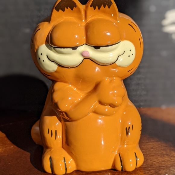 Handmade Ceramic Garfield 1980s EUC FREE SHIPPING - Picture 5 of 7